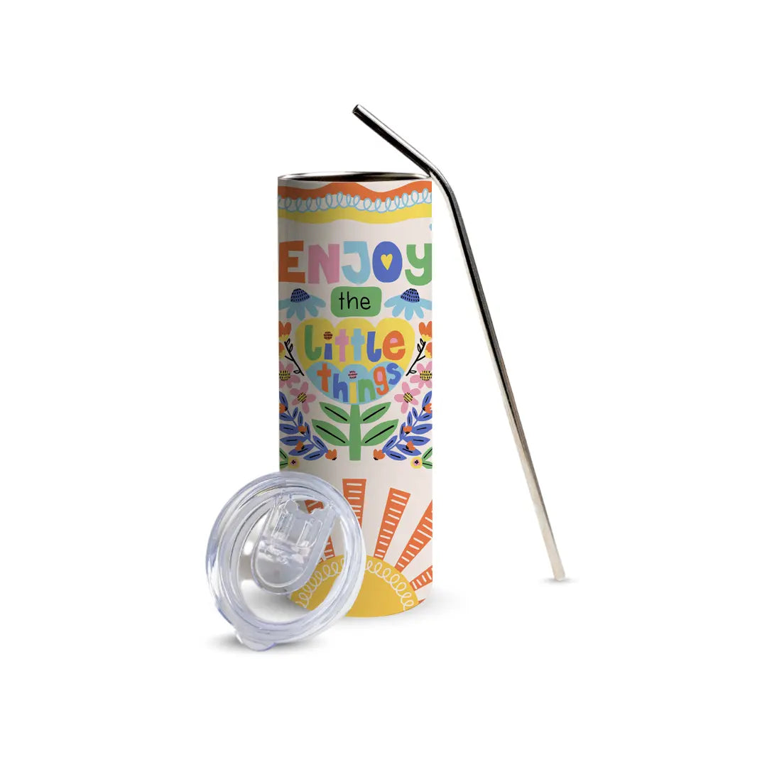 Little Joy Sunrise 600ml Tumbler with Straw