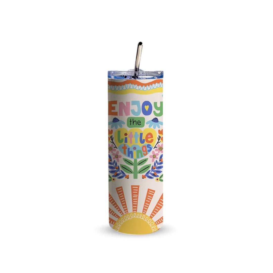 Little Joy Sunrise 600ml Tumbler with Straw