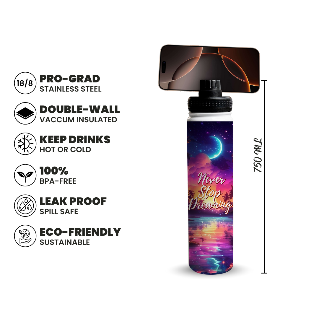 زجاجة ماج سيف سعة 750 مل لا تتوقف عن الحلم