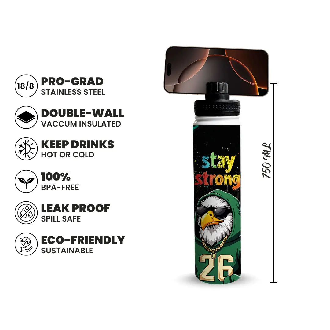 Stay Strong Eagle 750ml Bottle with MagSafe Lid