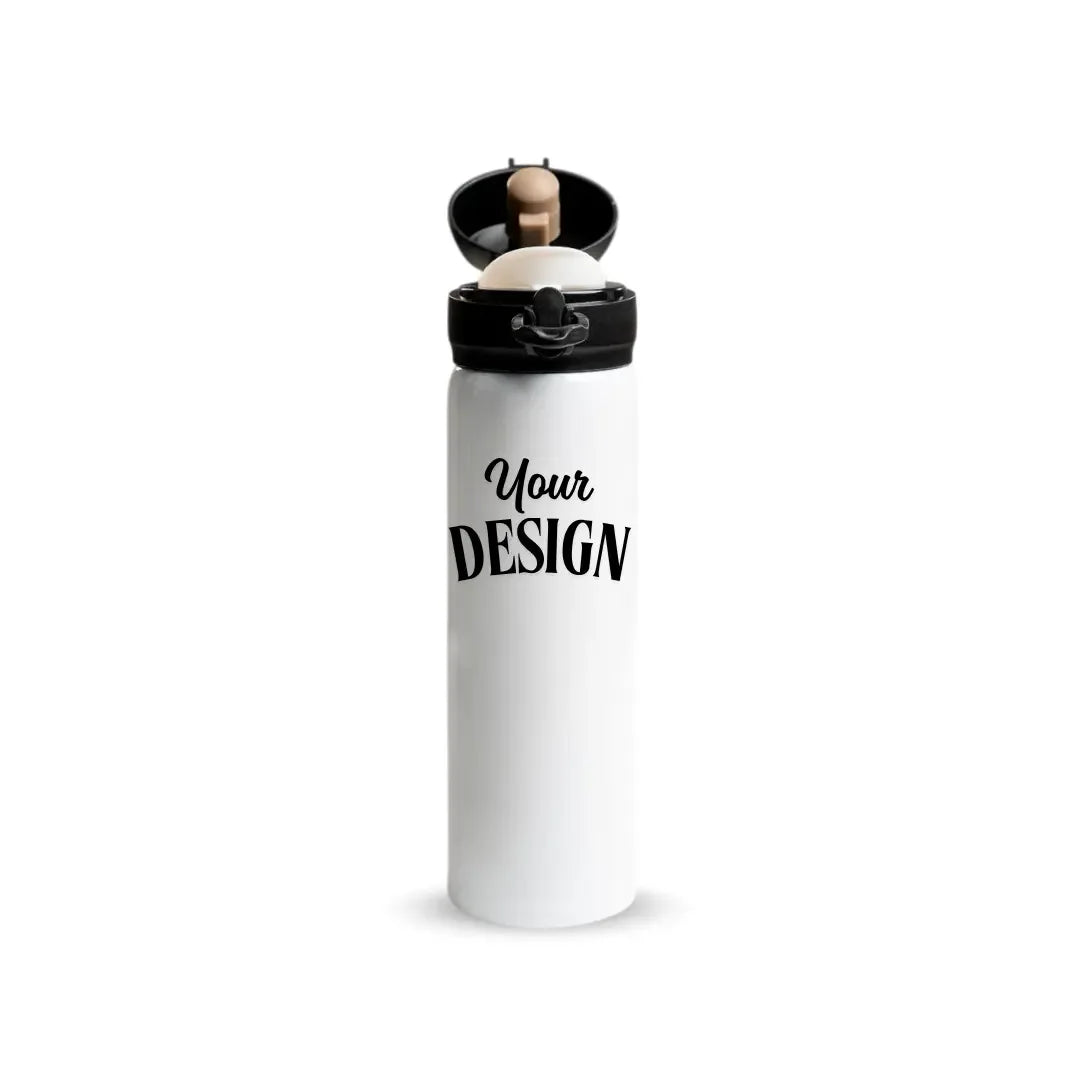 Custom 500ml Stainless Steel Water Bottle with Pop Lid Fann Bliss