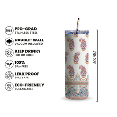 Arabian Serenity 600ml Tumbler with Straw