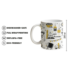 Happy Ramadan 320ml Ceramic Mug