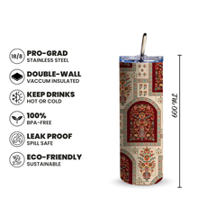 Floral Arch 600ml Tumbler with Straw