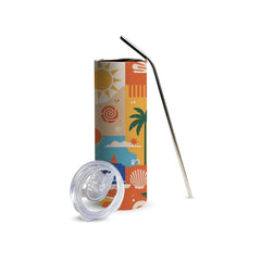 Sunset Coast 600ml Tumbler with Straw