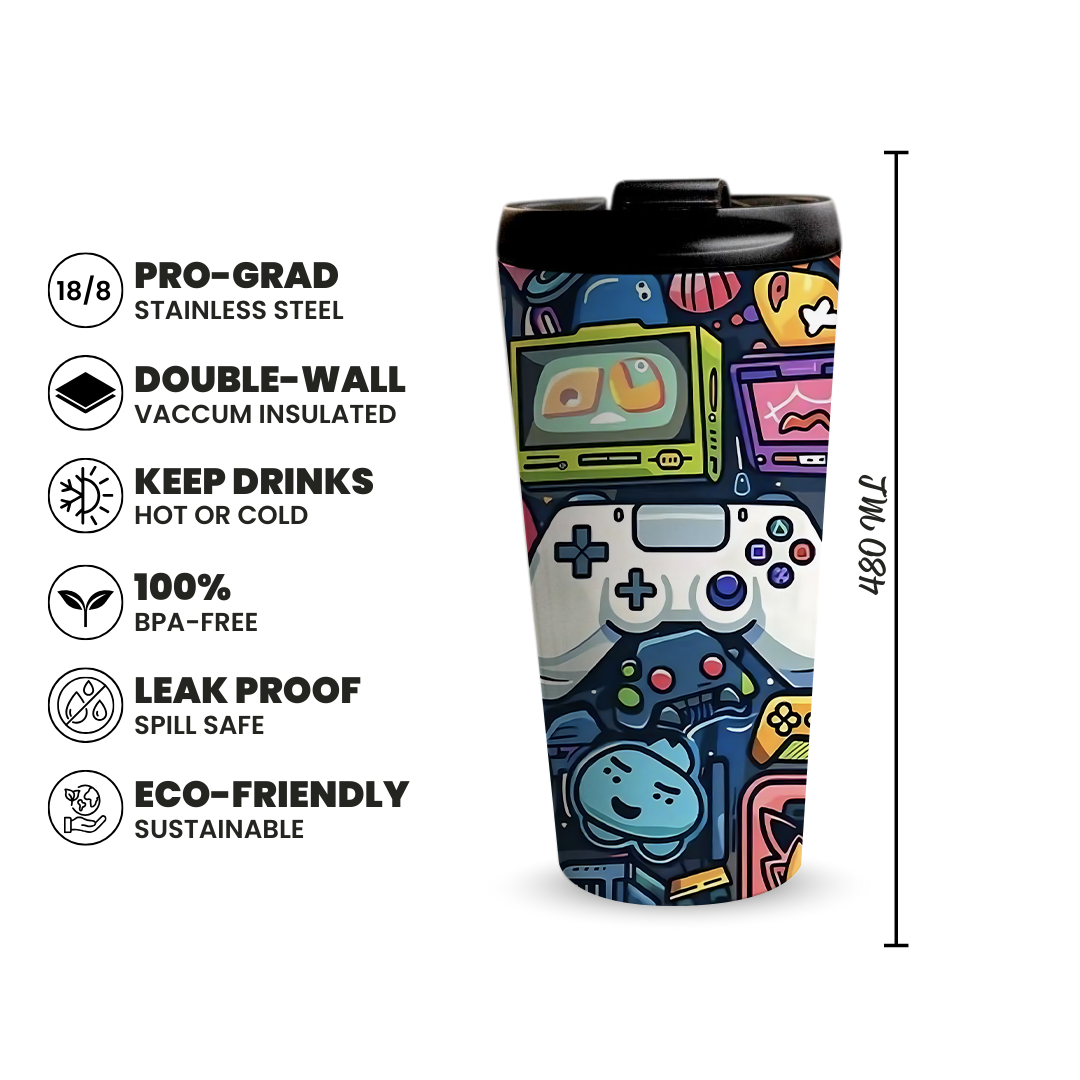 Game Mode On 480ml Tumbler