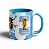 Shop the Argentina World Cup Mug – 320ml by Fann Bliss. A glossy full-wrap ceramic mug with a bold Argentina football fan design, perfect for match days and gifts.