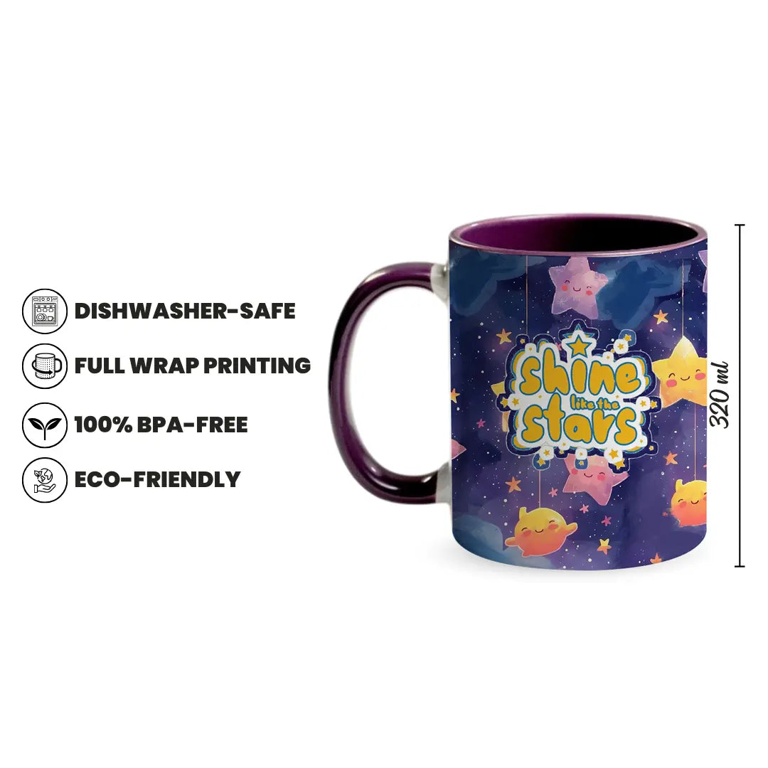 Shine Like the Stars 320ml Ceramic Mug Fann Bliss