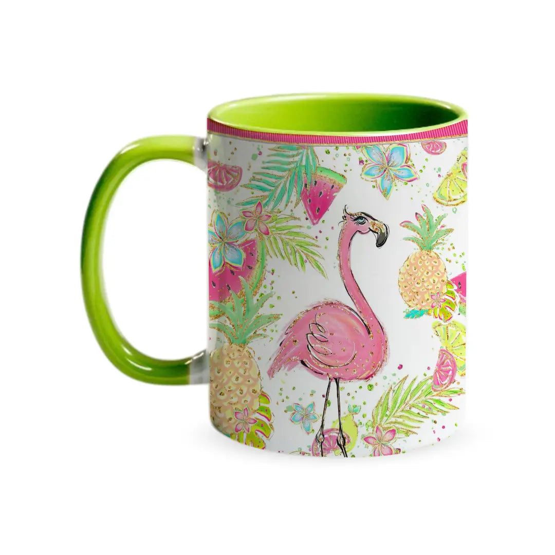 Flamingo Splash 320ml Ceramic Mug Fann Bliss