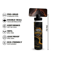 Hustle for the Muscle 750ml Bottle with MagSafe Lid Fann Bliss