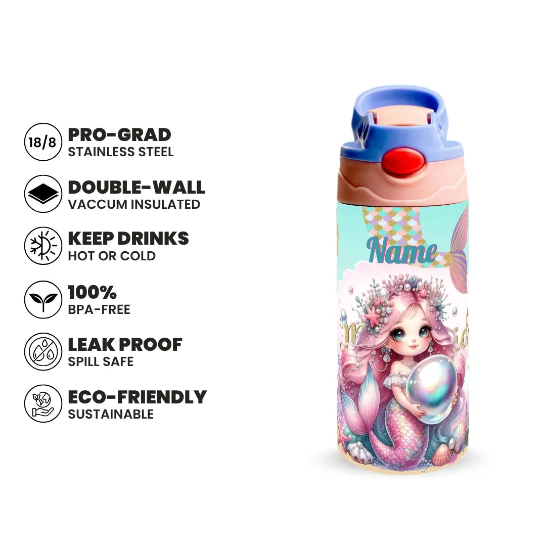 Pearl Mermaid Princess Bottle 350 & 500ML Fann Bliss