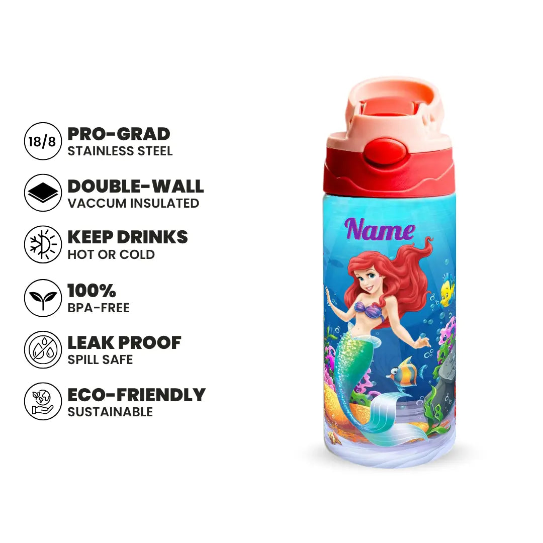 Princess Ariel Mermaid Bottle 350 & 500ML Fann Bliss