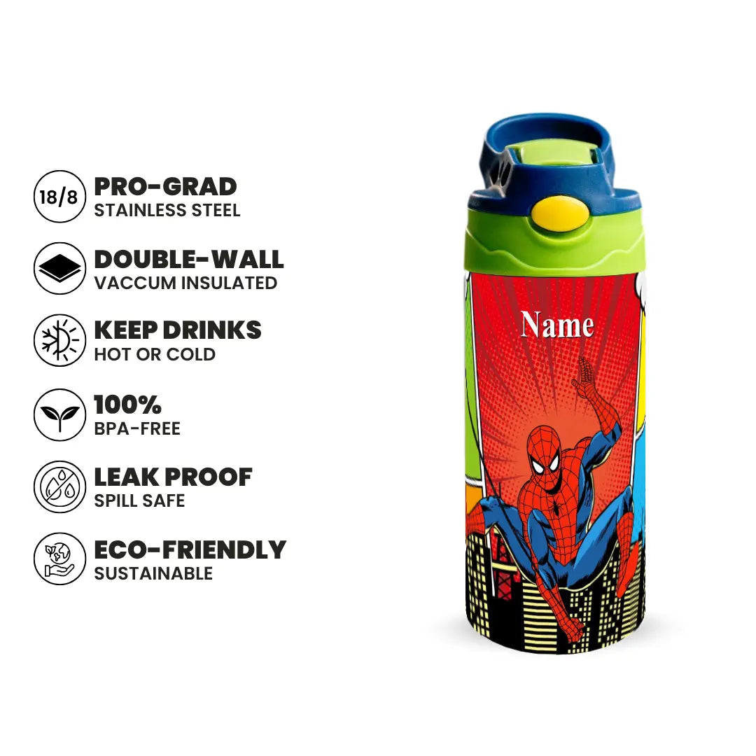 Spider-Man City Swing Bottle 350 & 500ML Fann Bliss