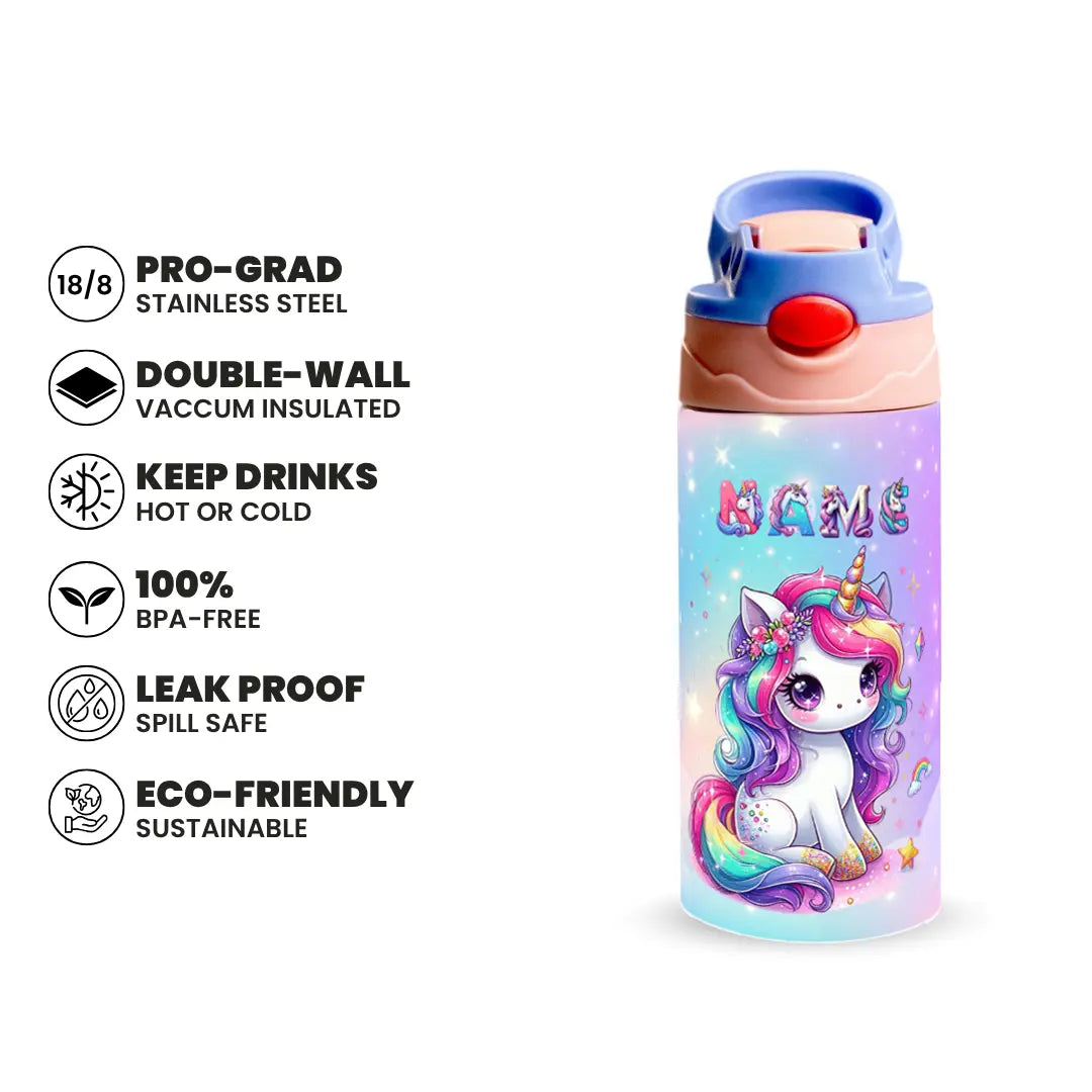 Sparkle Unicorn Bottle 350 & 500ML Fann Bliss