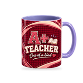 A Plus Teacher Mug – 320ml — right view on a transparent background