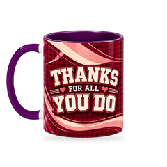 A Plus Teacher Mug – 320ml — left view on a transparent background