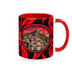 Albania Mug – 320ml — right-handle view on a white background with a soft shadow