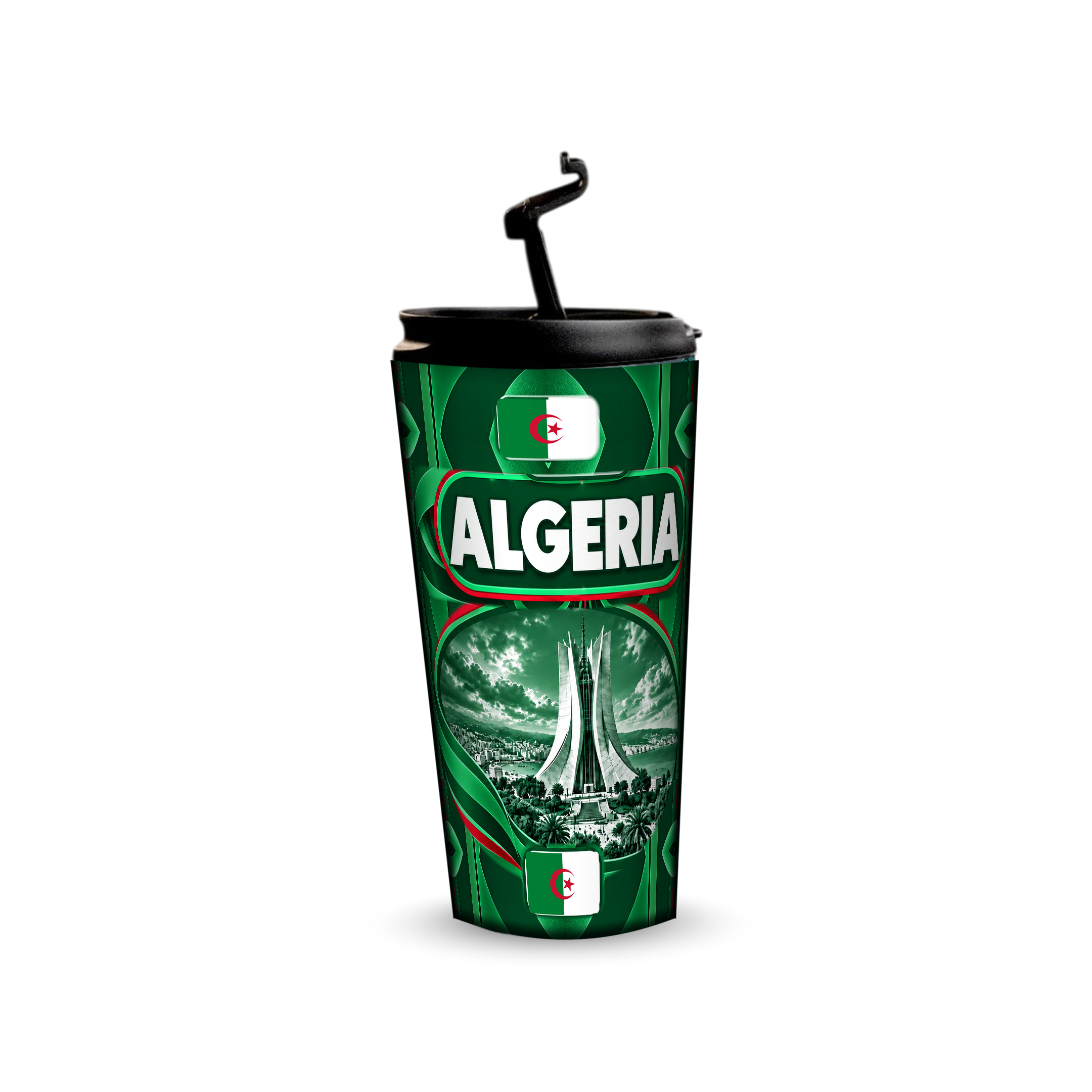 Algeria 480ml tumbler with reusable straw