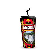 Angola 480ml tumbler with reusable straw