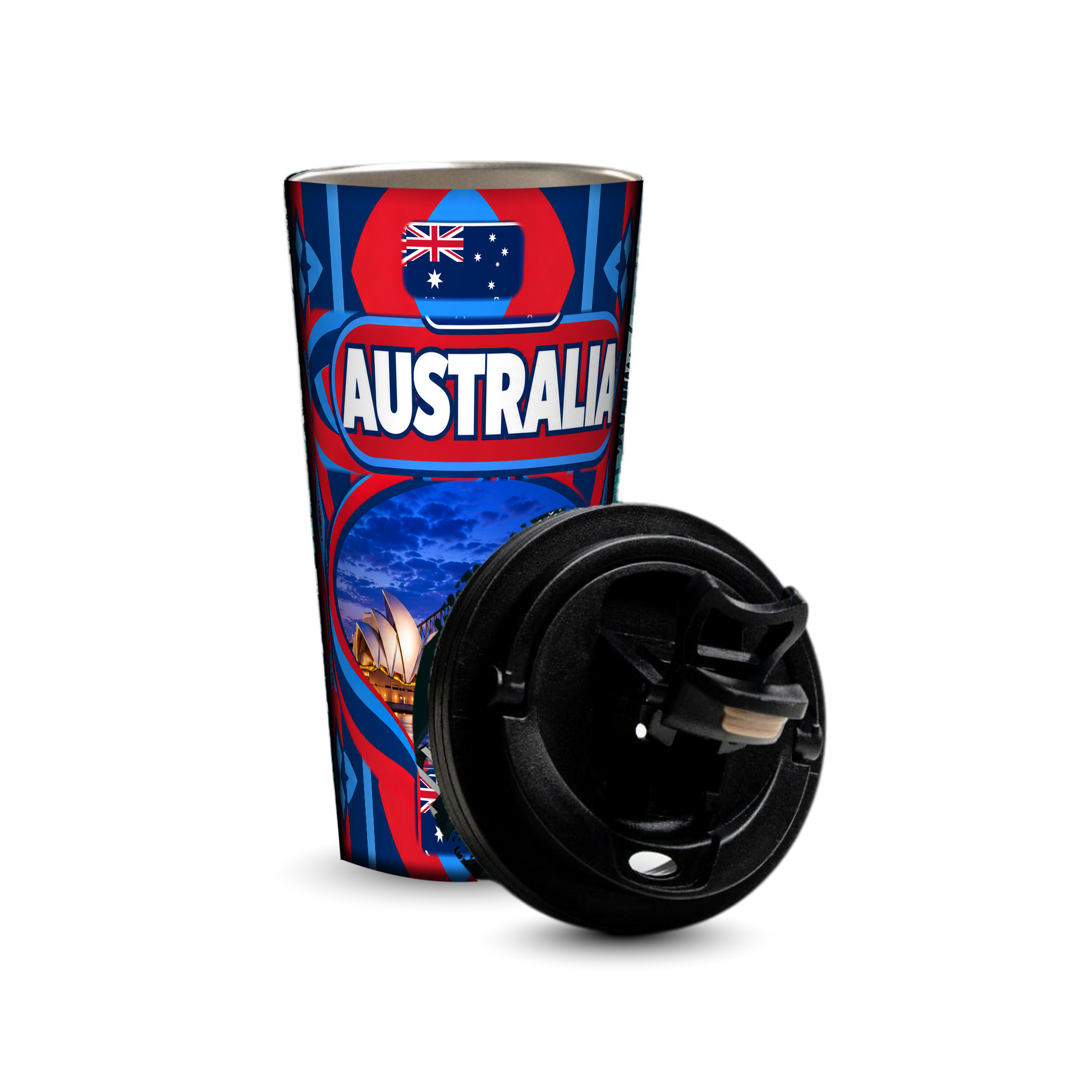 Australia 480ml tumbler with removable leak-proof lid