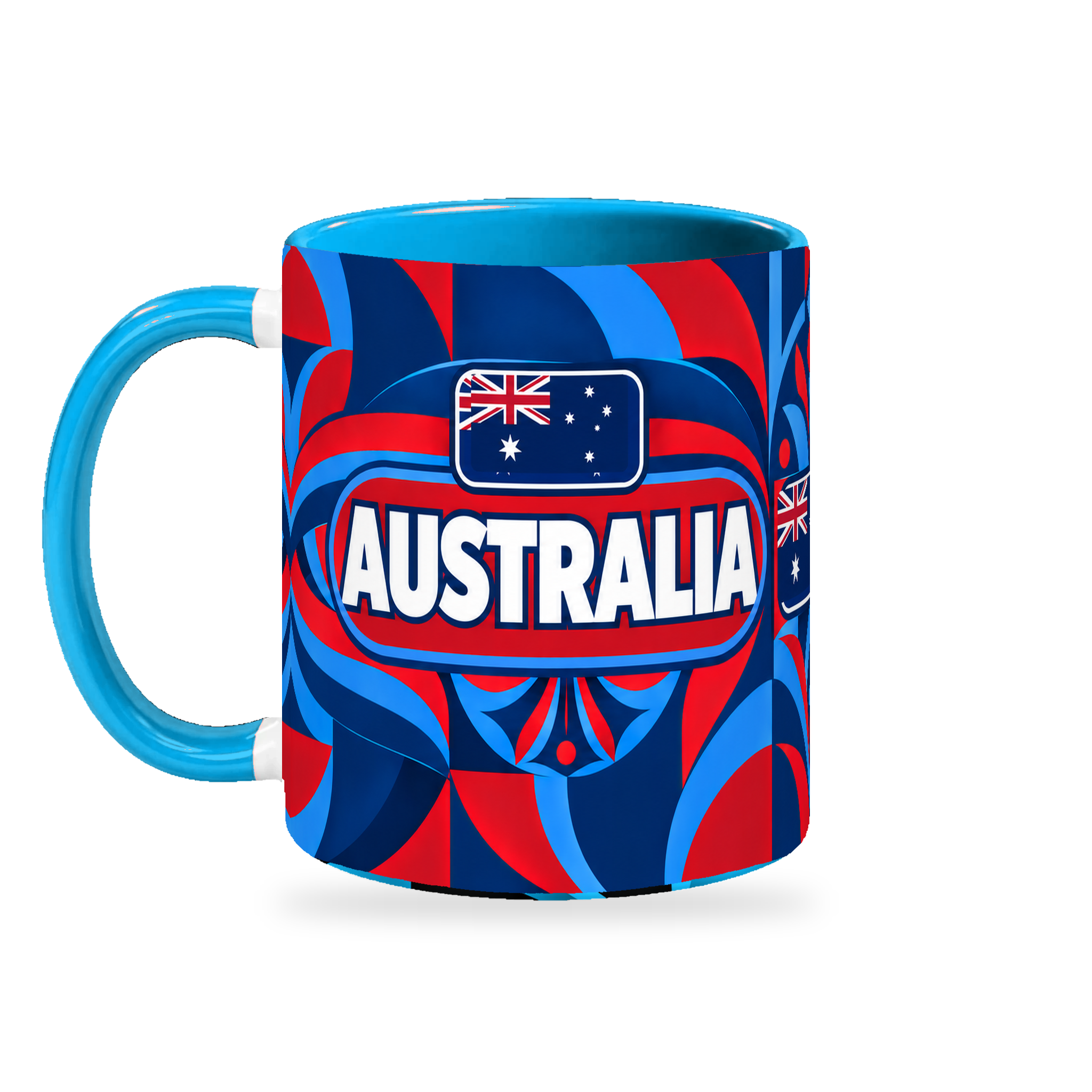 Australia Mug – 320ml — left-handle view on a white background with a soft shadow