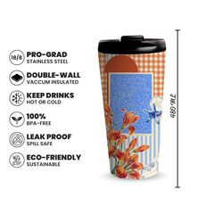 Autumn Bloom 480ml Tumbler by Fann Bliss — 480ml capacity and key features