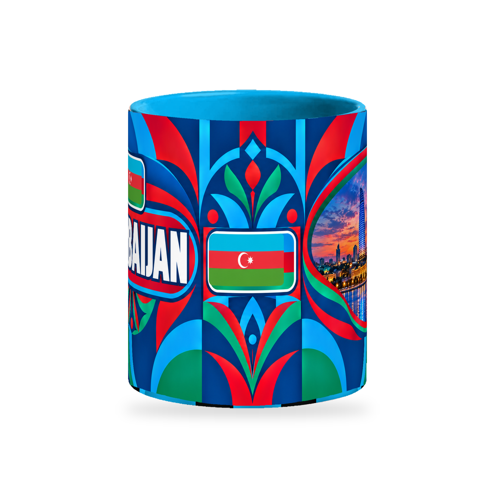 Azerbaijan Mug – 320ml — centre view on a white background with a soft shadow