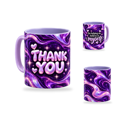 Believe In Me Mug – 320ml, Light Purple ceramic mug, opposite-side of the Teacher’s Day artwork