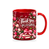 Big Heart Mug – 320ml — right view on a transparent background