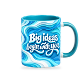 Big Ideas Mug – 320ml — right view on a transparent background