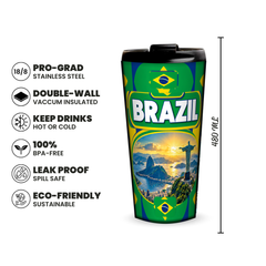 Brazil 480ml insulated tumbler features and size