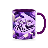 Building Confidence Mug – 320ml — right view on a transparent background