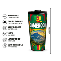 Cameroon 480ml insulated tumbler features and size