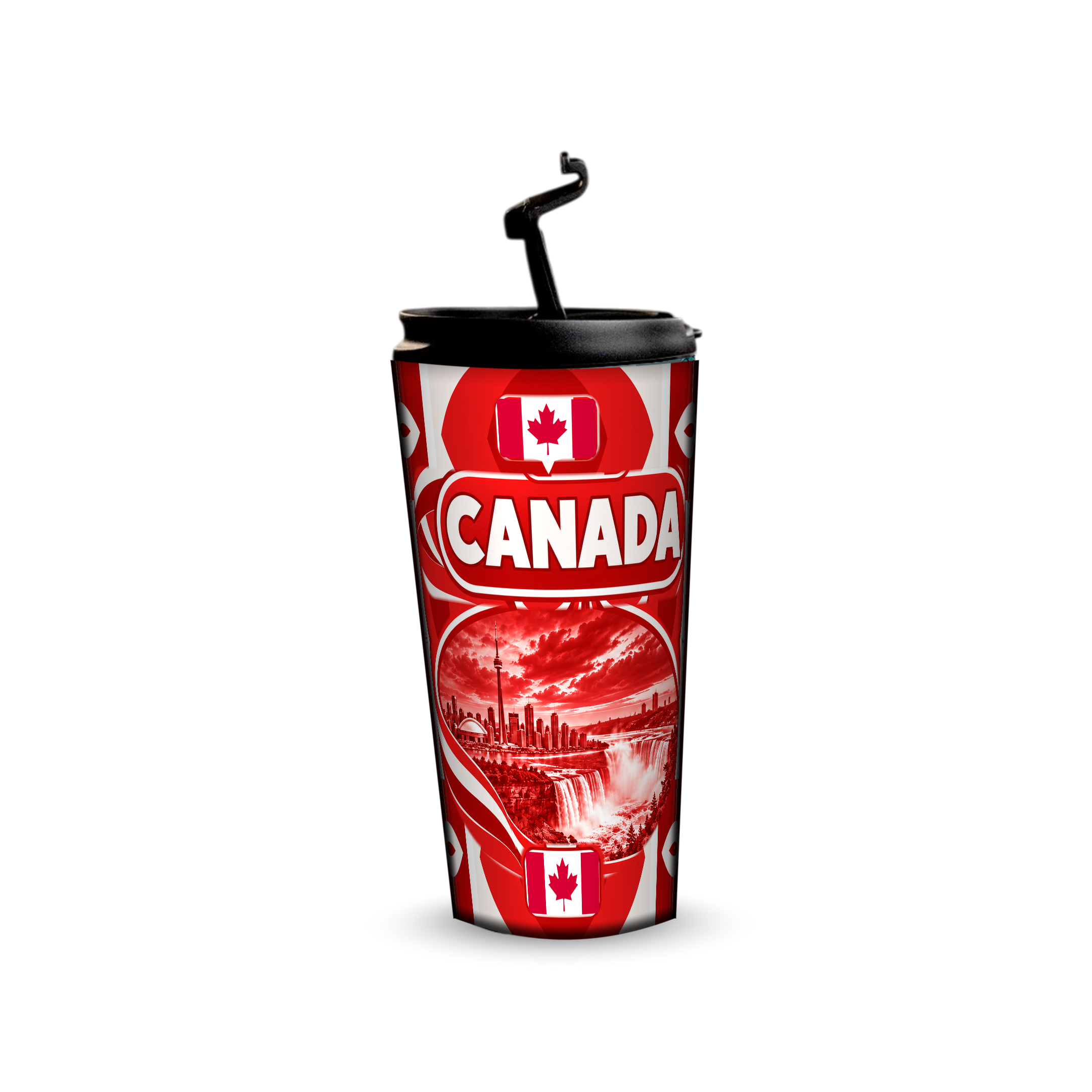 Canada 480ml tumbler with reusable straw