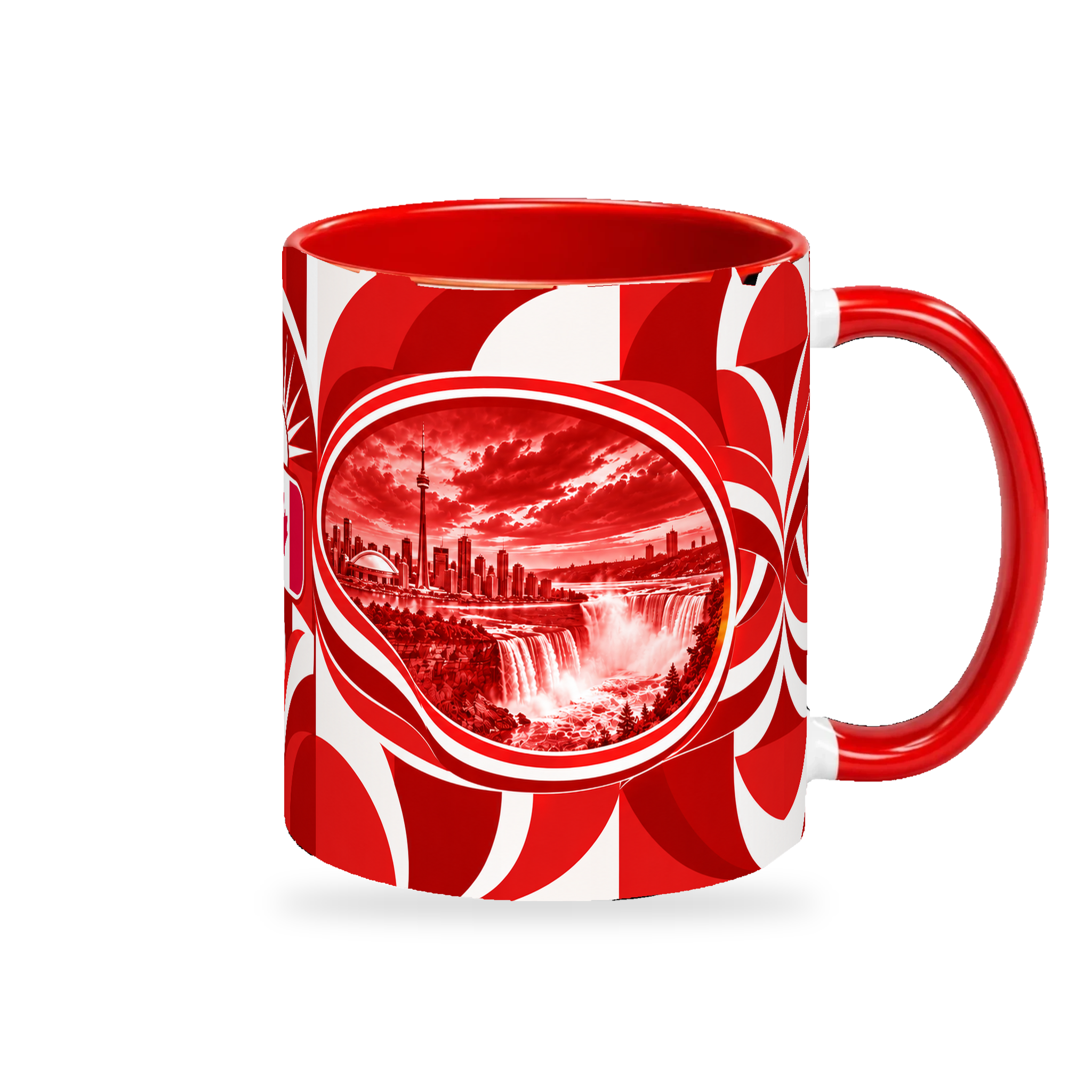 Canada Mug – 320ml — right-handle view on a white background with a soft shadow