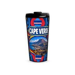 Cape Verde 480ml tumbler front view with country design