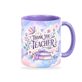 Clouds of Possibility Teacher Mug – 320ml — right view on a transparent background