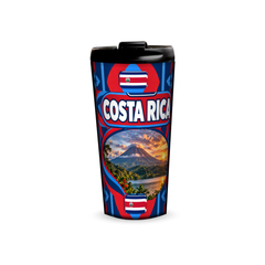 Costa Rica 480ml tumbler front view with country design