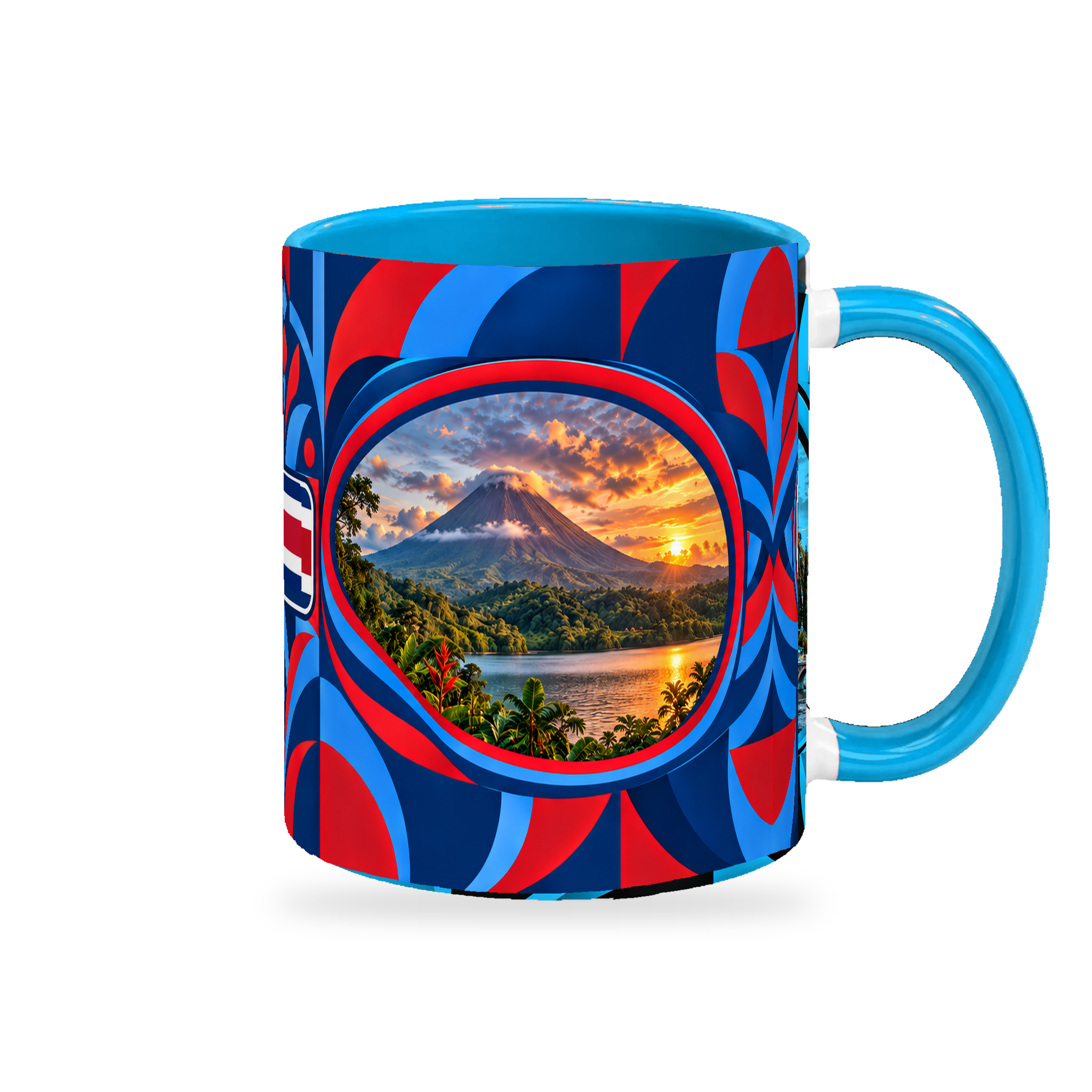 Costa Rica Mug – 320ml — right-handle view on white with a soft shadow