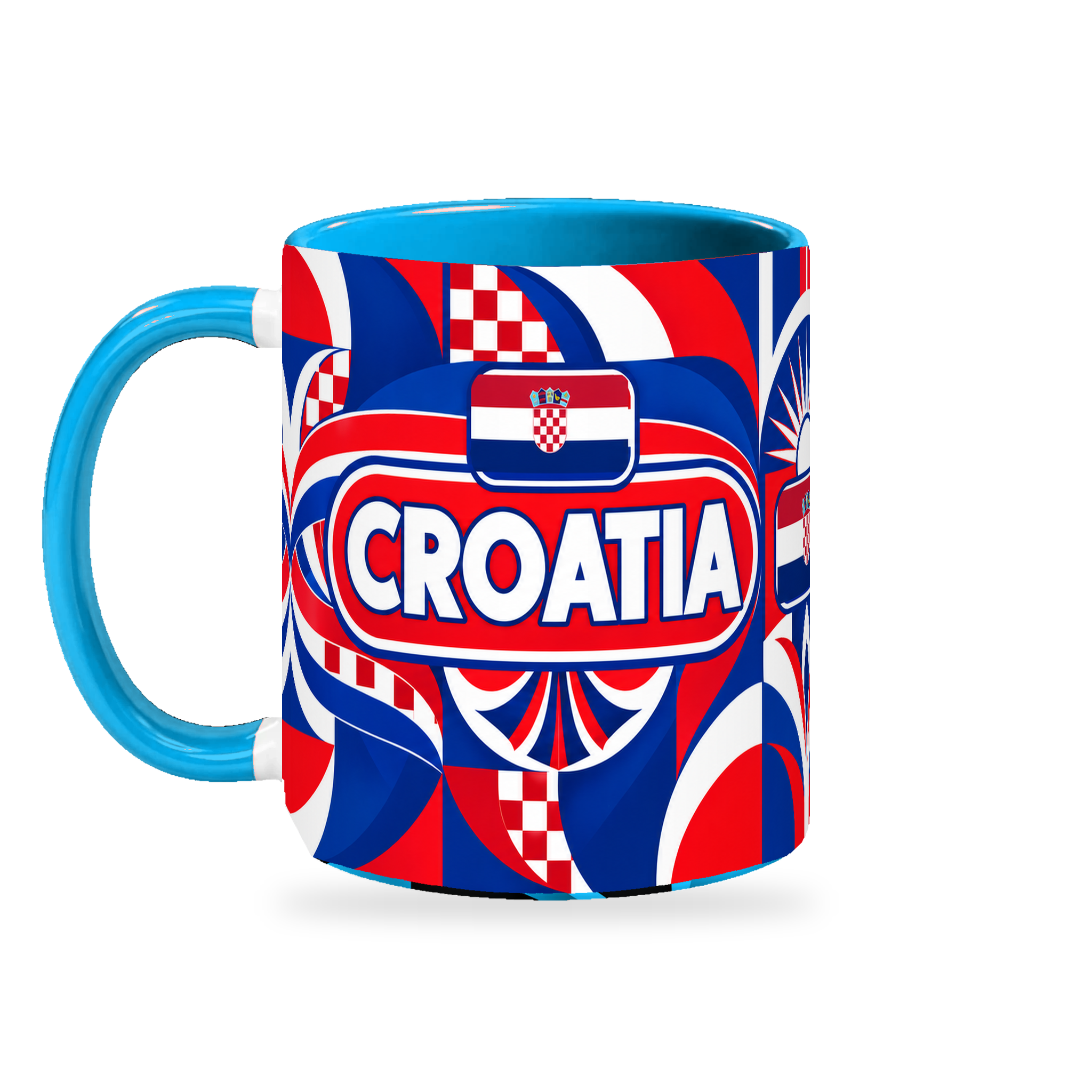 Croatia Mug – 320ml — left-handle view on white with a soft shadow