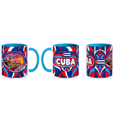 Cuba Mug – 320ml — three matching angles together on white with a soft shadow