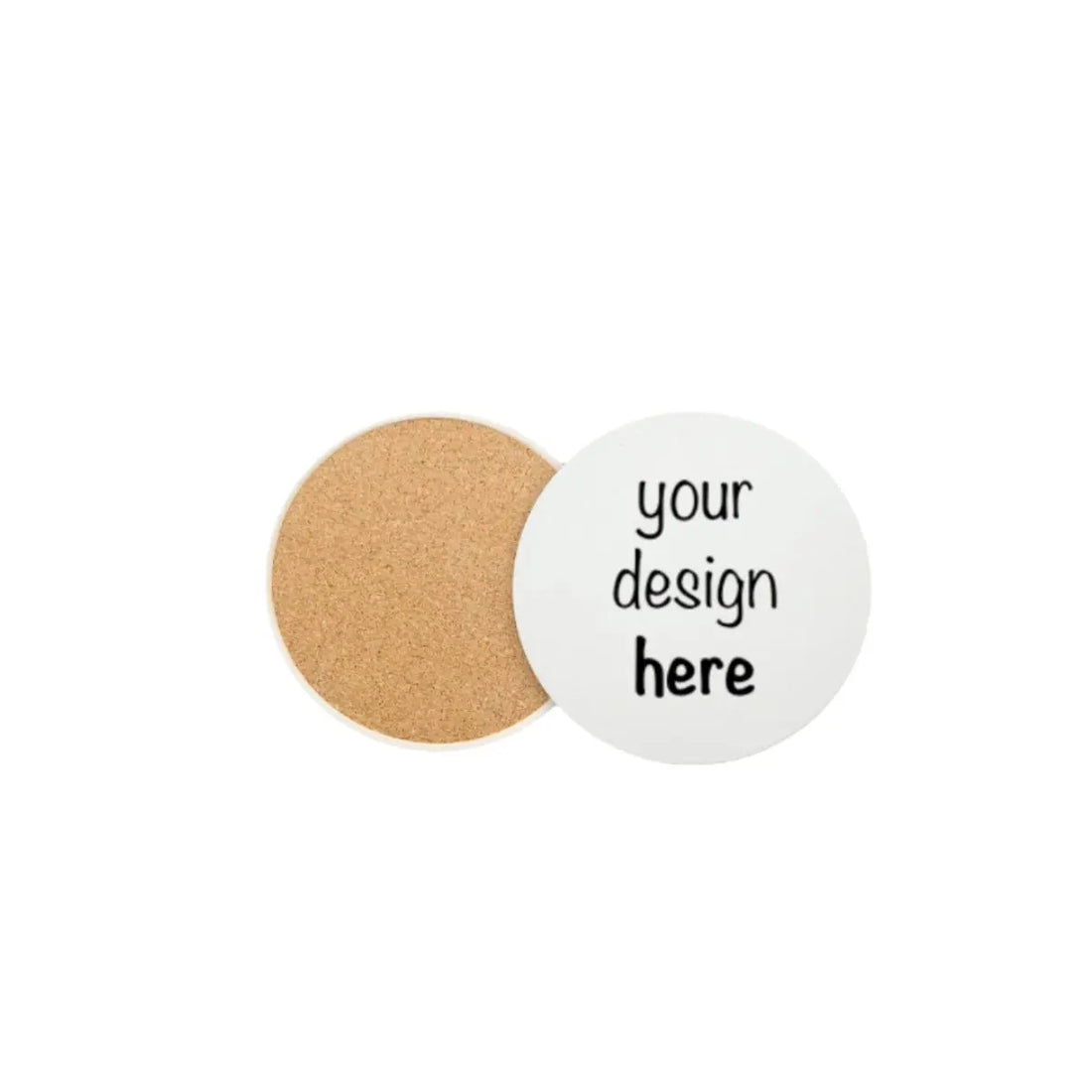 Custom Ceramic Round Coaster Fann Bliss