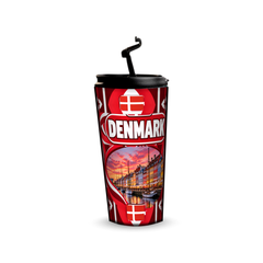 Denmark 480ml tumbler with reusable straw