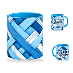 Difference Maker Mug – 320ml, Light Blue ceramic mug, centre-pattern of the Teacher’s Day artwork