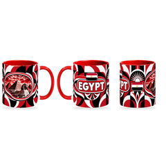 Egypt Mug – 320ml — three matching angles together on a white background with a soft shadow