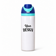 Blue-Light Blue | 720ML | Custom FreeSip water bottle - single