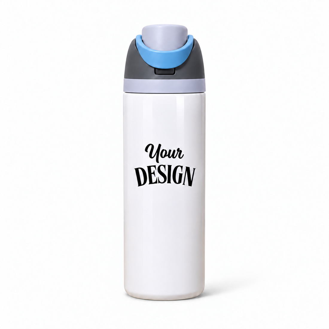 Grey-Blue | 720ML | Custom FreeSip water bottle - single