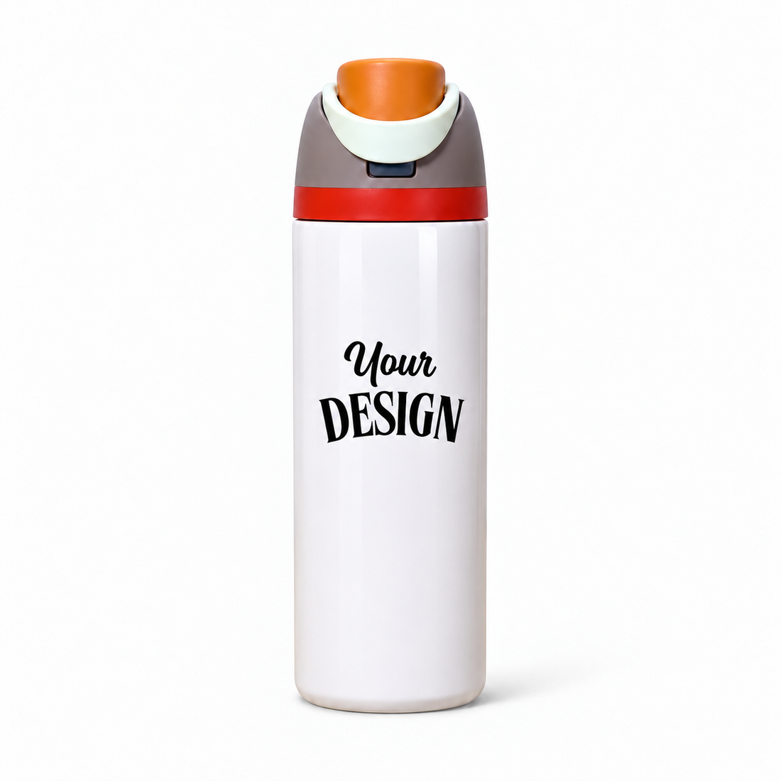 Grey-Red | 720ML | Custom FreeSip water bottle - single