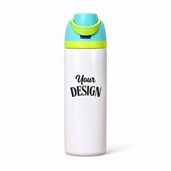 Light Blue-Yellow | 720ML | Custom FreeSip water bottle - single