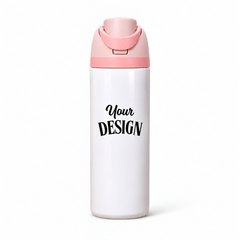 Pink-Pink | 720ML | Custom FreeSip water bottle - single